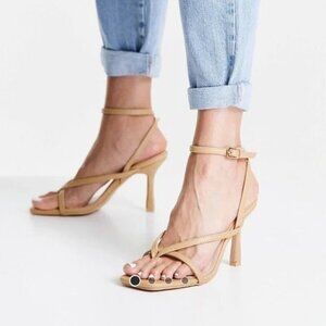 NEW ASOS Tan Strappy Heels